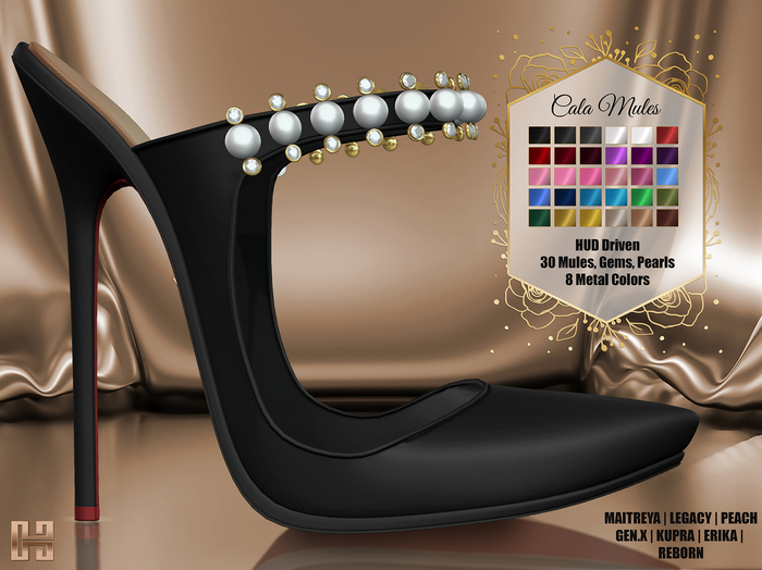 [hh] Cala Embellished Mules