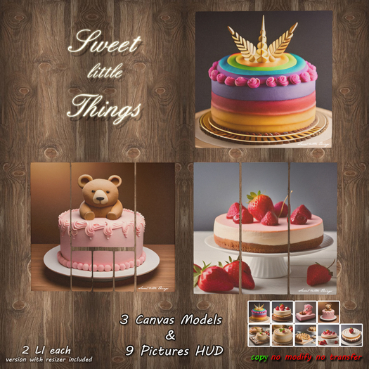 *Sweet Little Things* Cake Canvas Multi Pack 