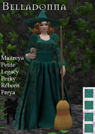 Belladonna Gown TEAL Boxed