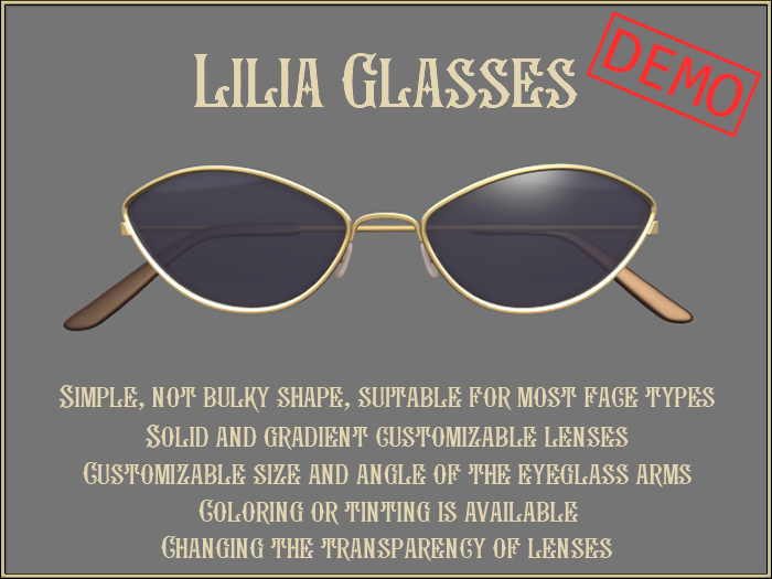 Lilia Glasses DEMO