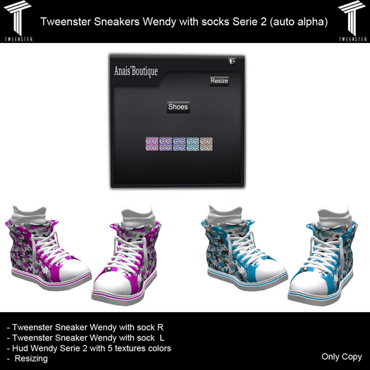 Tweenster Sneakers Wendy with sock Serie 2 (auto alpha)