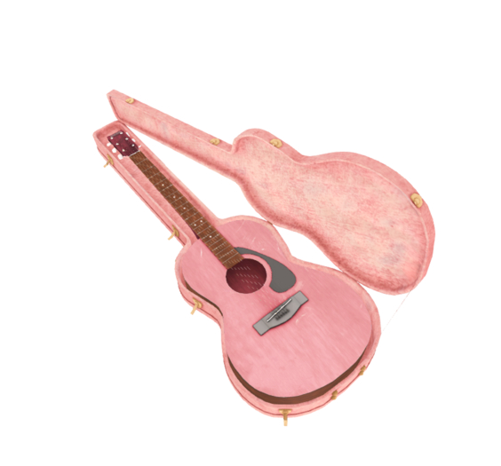 HIDKEI - GUITAR AND CASE IN ROSE
