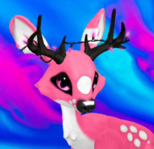 PASSION BUBBLEGUM MALE PINK LIGHTS FAWN LOG. BREEDABLE! NO FOOD NECESSARY! MAKE MONEY!