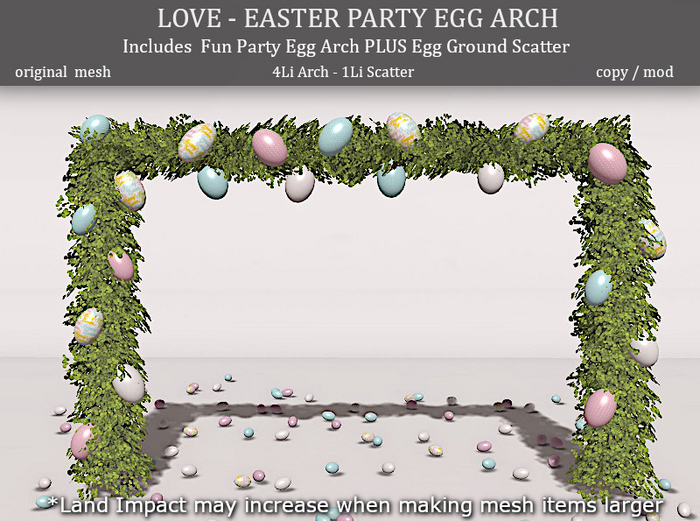 LOVE SUPERSTORE - EASTER PARTY EGG ARCH 