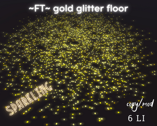 ~FT~ gold glitter floor