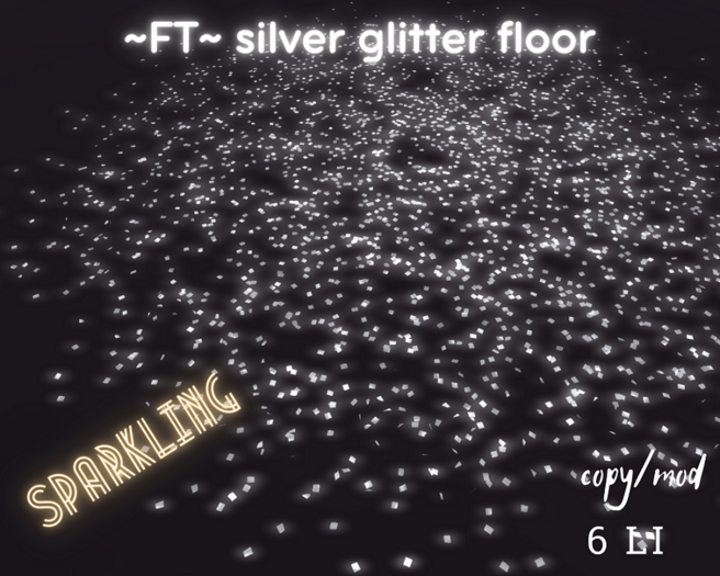 ~FT~ silver glitter floor