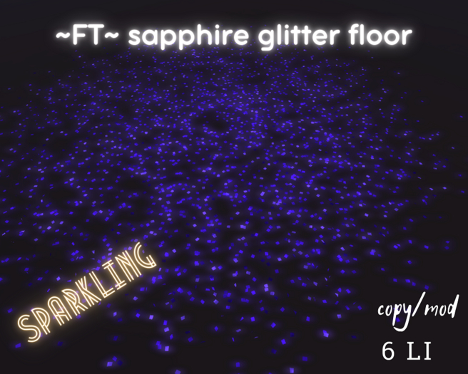 ~FT~ sapphire glitter floor