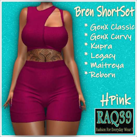 [R39] Bren ShortSet-HPink