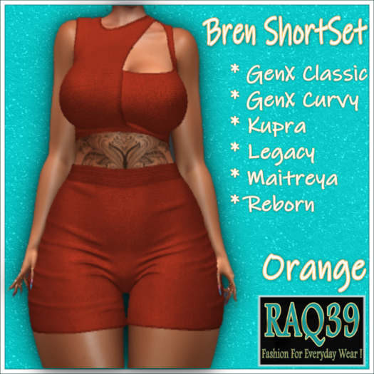 [R39] Bren ShortSet-Orange