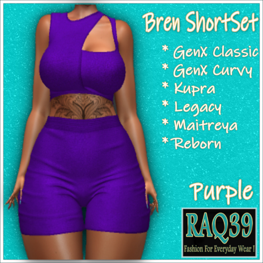[R39] Bren ShortSet-Purple