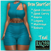 [R39] Bren ShortSet-Teal