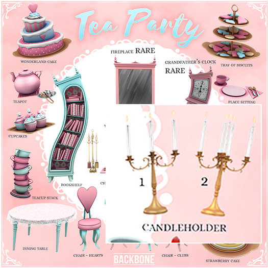 BackBone Tea Party - Candleholder 2