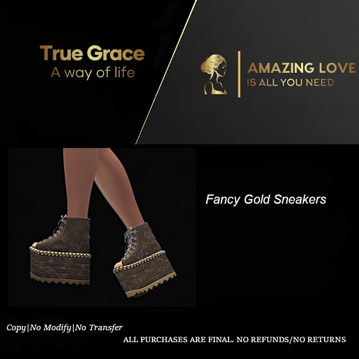 Fancy Gold Sneakers - Maitreya