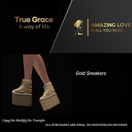Gold Sneakers - Reborn