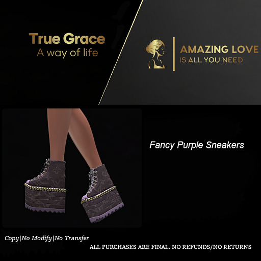Fancy Purple Sneakers - Reborn