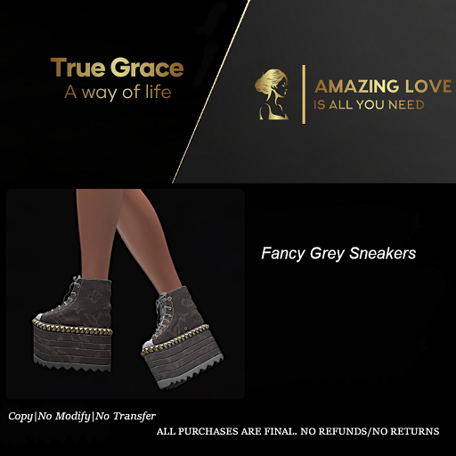 Fancy Grey Sneakers - Reborn