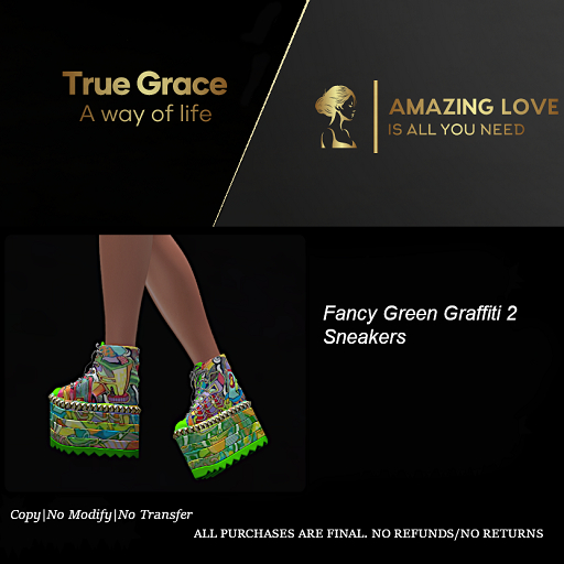 Fancy Green Graffiti 2 Sneakers - Reborn
