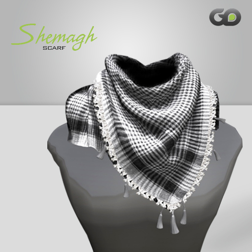 [GD] Shemagh Scarf - White