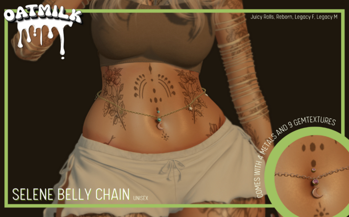OATMILK // Selene Belly Chain UNISEX {add}