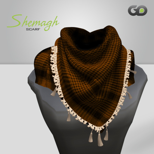 [GD] Shemagh Scarf - Brown/Beige
