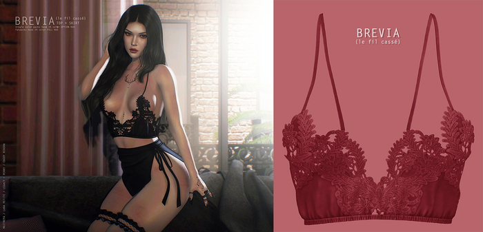 {le fil cassé} Brevia Top Red