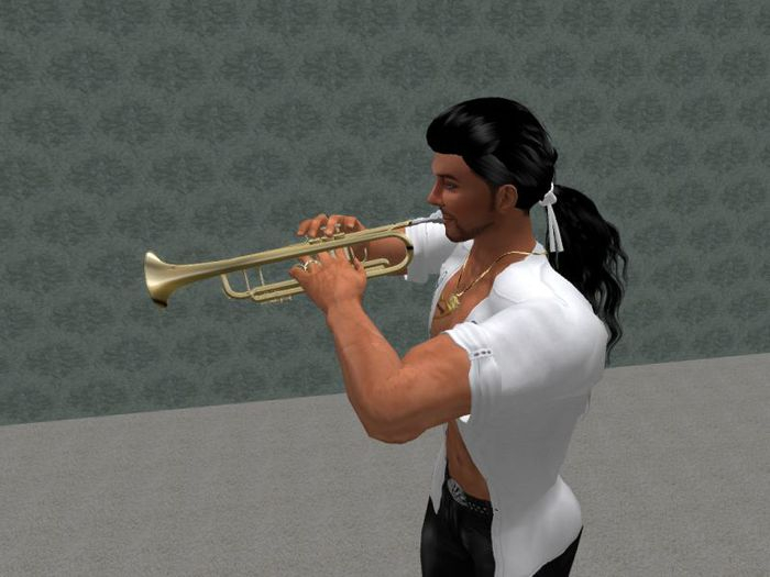 TM Gold Trumpet - Large - Transfer - For Larger Users
