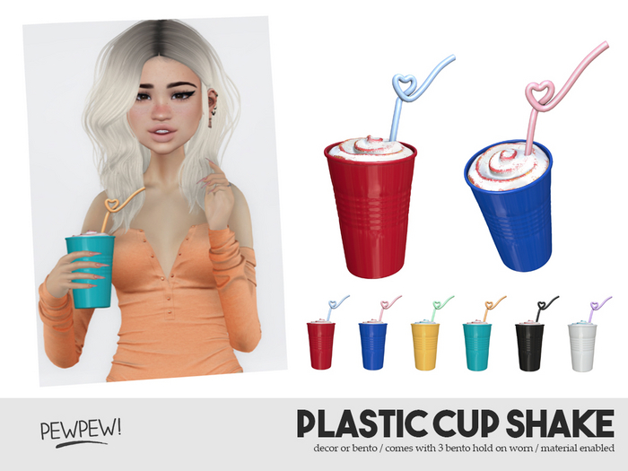 Pewpew! Plastic Cup Shake - Blue
