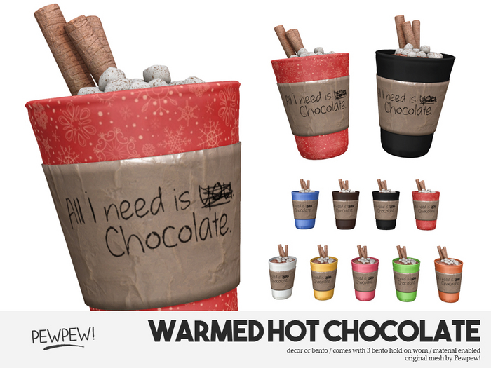 Pewpew! Warmed Hot Chocolate - Blue