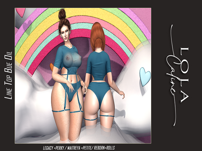 BOX LOLA.Caline Top Line BLUE OIL