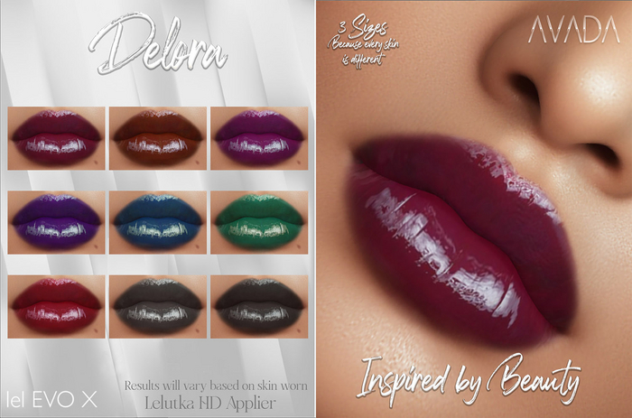 Avada Delora Lipstick - Lelutka Evo(X) - DEMO