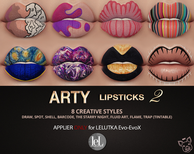 Mad' - Arty II Lipsticks [LeL evolution Applier]