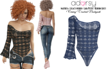 adorsy - Emmy Bodysuit Blue - Maitreya/Legacy-Nerido/Lara Petite/Reborn-Juicy