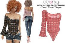 adorsy - Emmy Bodysuit Coral - Maitreya/Legacy-Nerido/Lara Petite/Reborn-Juicy