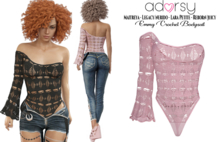 adorsy - Emmy Bodysuit Pink - Maitreya/Legacy-Nerido/Lara Petite/Reborn-Juicy