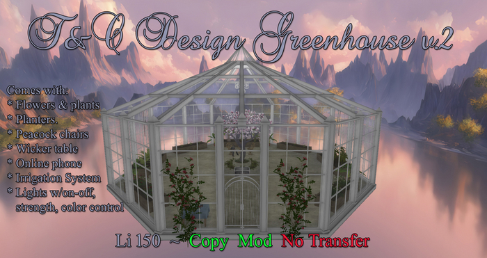 T&C Design ~ Greenhouse v.2 PROMO