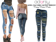 adorsy - Emmy Denim Pants Dark Blue - Maitreya/Legacy-Nerido/Lara Petite/Reborn-Juicy