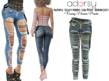 adorsy - Emmy Denim Pants Dirty - Maitreya/Legacy-Nerido/Lara Petite/Reborn-Juicy