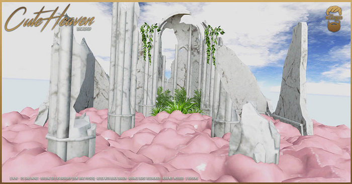 Cute Heaven Backdrop - The Bearded Guy