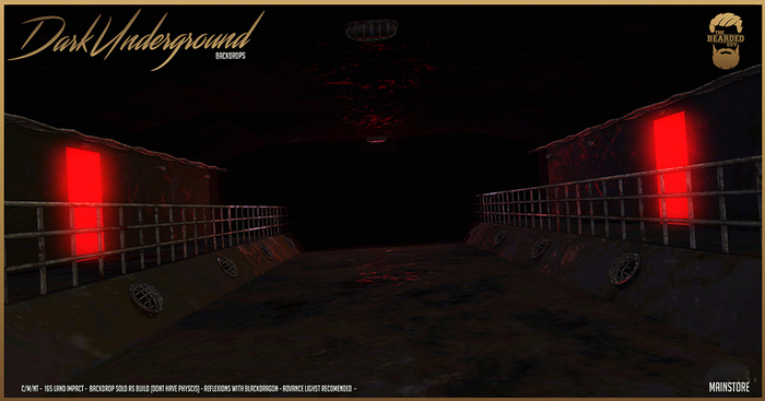 Dark Underground Backdrop - The Bearded Guy