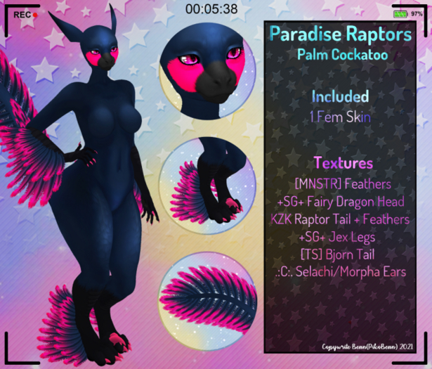[AB!] - Paradise Raptors - Palm Cockatoo