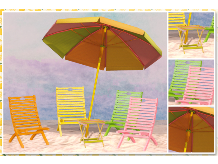 Shades of Citrus Beach Set 