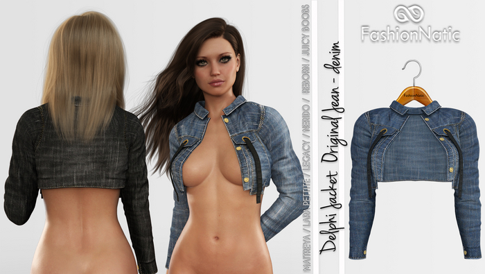 Delphi Jacket Original Denim - Jeans - Maitreya, Petite, Legacy, Nerido, Reborn, Juicy - FashionNatic