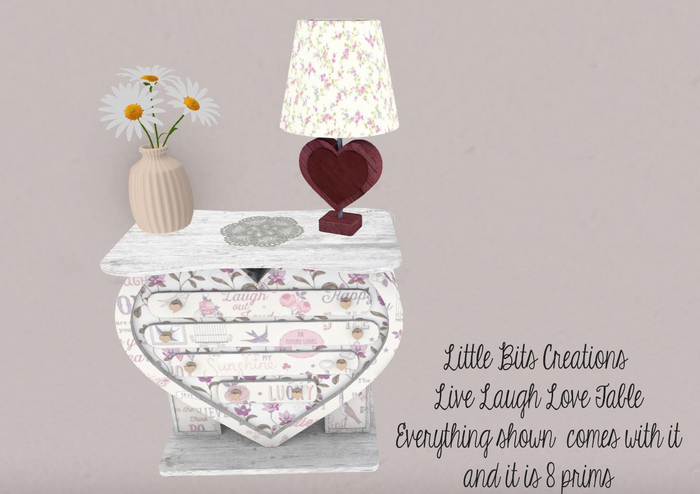 LBC-Live Laugh Love Table