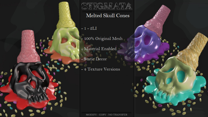 Stigmata - Melted Skull Cones - [Add Me]