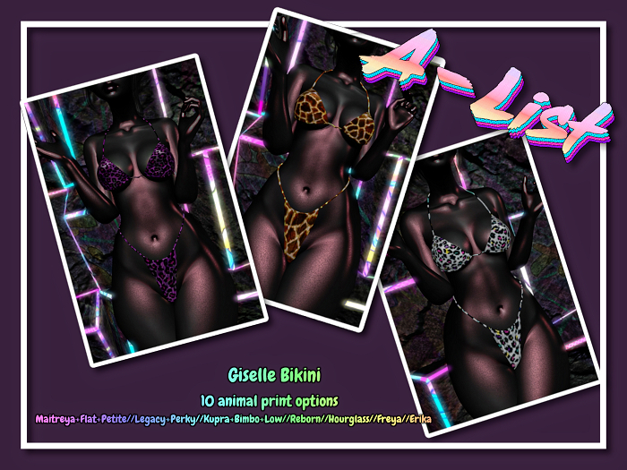 {A-List} Giselle Bikini - Zebra