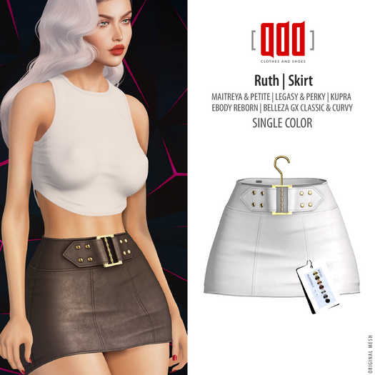 [ADD] Ruth Skirt - White