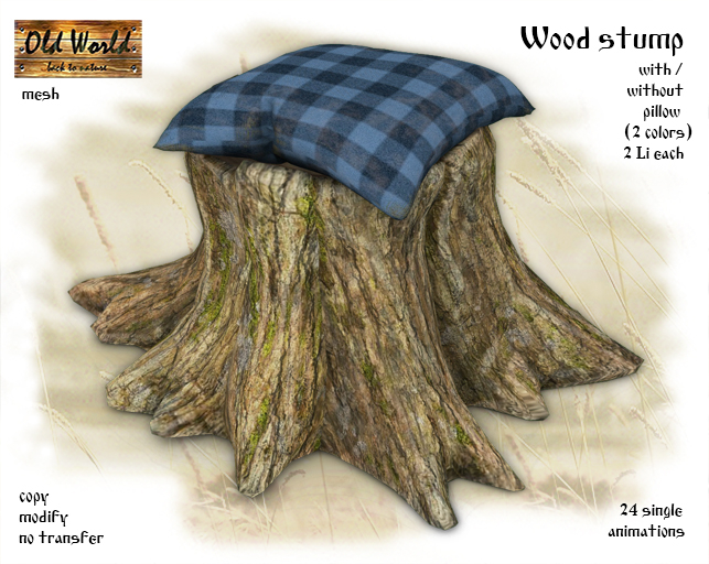 Wood stump v1 - Old World - Garden gecorations