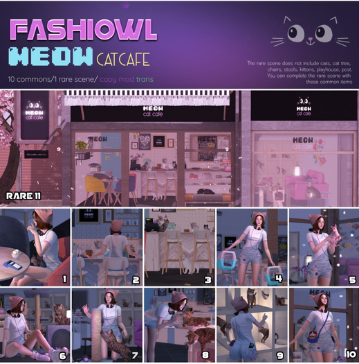 5. Fashiowl - Meow CatCafe