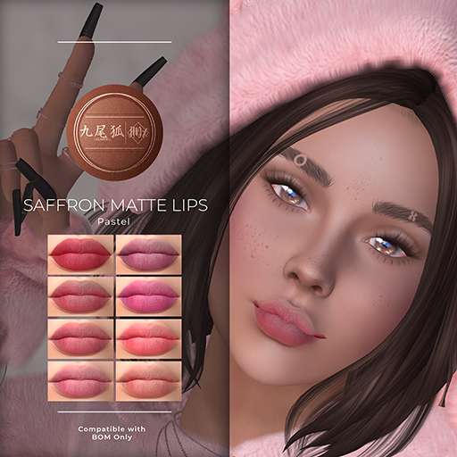 j!NX Saffron Matte Lips Pastels for Lelutka EVO X