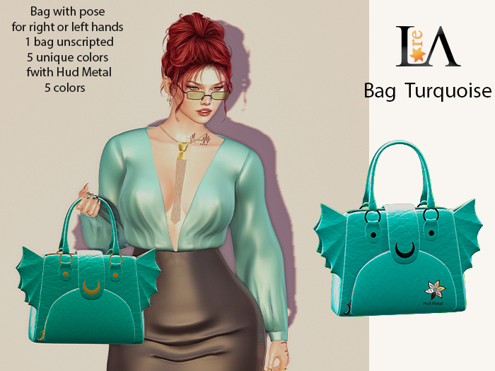 LA-Unpack Bag Vamp Turquoise